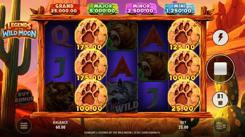 Legends of the Wild Moon - ganancia en el juego base